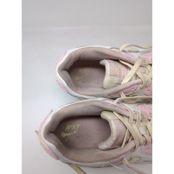 Big Kid's Nike Air Max 90 LTR SE Summit White‎ Pink DQ0276-100 Girls Size 5.5Y - Picture 9 of 10